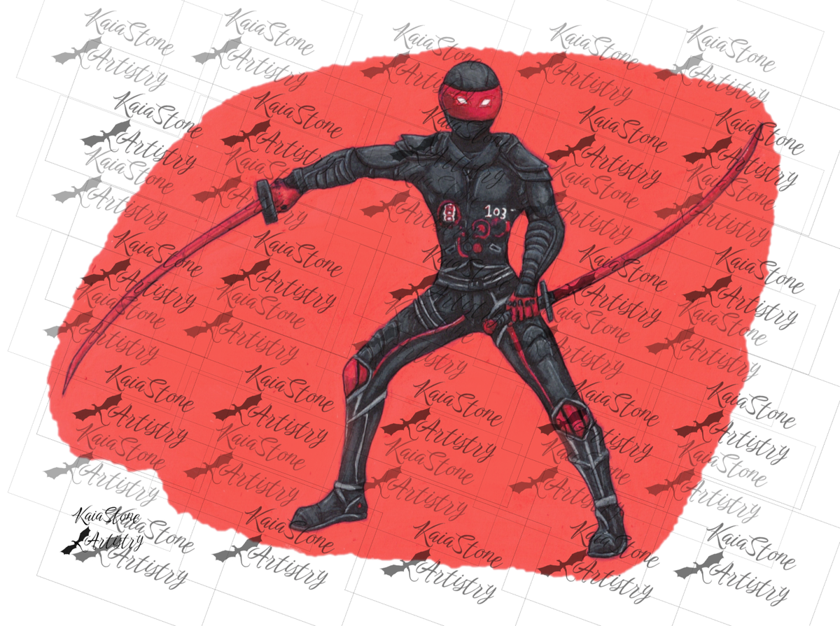 Robot Warrior-Original Artwork