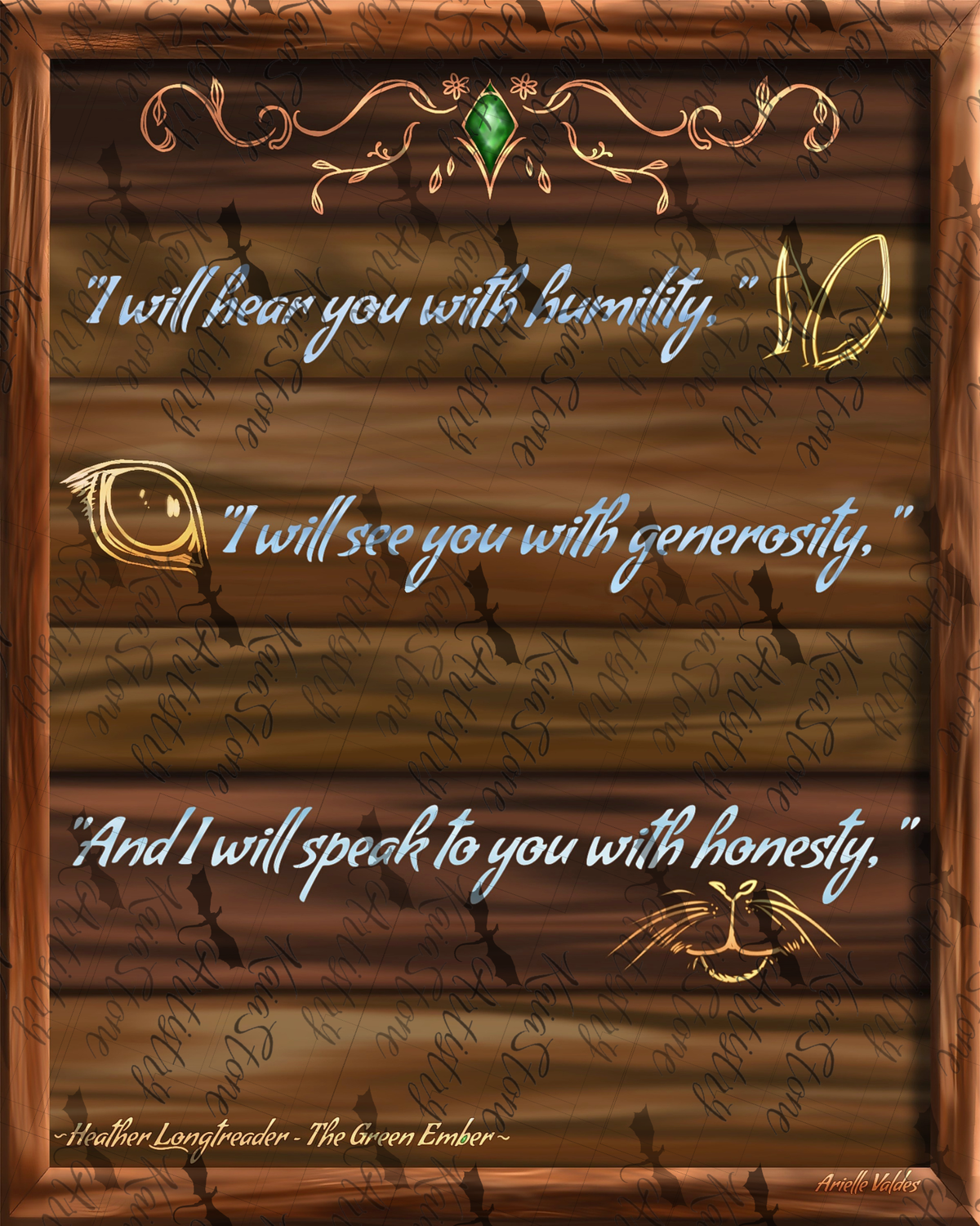 Inspirational Quote from The Green Ember Poster