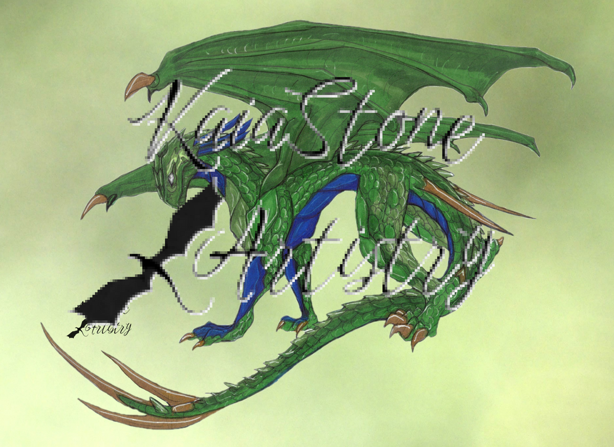 Original Green dragon fan art