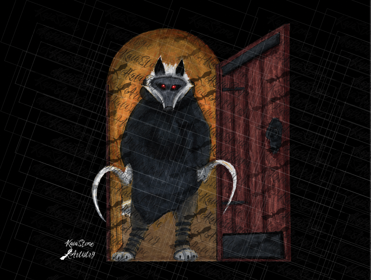 Wolf Warrior in the doorway